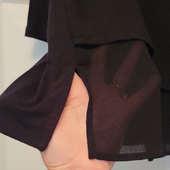 Michael Kors Black Blouse Size S 3/4 Sleeve Tunic - Picture 5 of 13